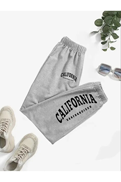 Baxia Girl-Boy Printed Black Gray Color Standard Fit Jogger Sweatpants with E...