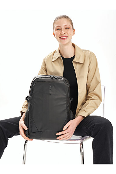 Pierre Cardin 061 Unisex Backpack School Bag Black