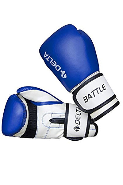 Delta Mavi Boks Eldiveni 6 OZ - 45 Kg Altı Çocuk ve Gençler İçin Kick Boks, Muay Thai, Sparring Eldiven
