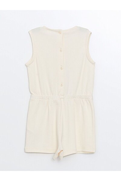 LC Waikiki Lcw Kids Crew Neck Sleeveless Printed Baby Girl Romper