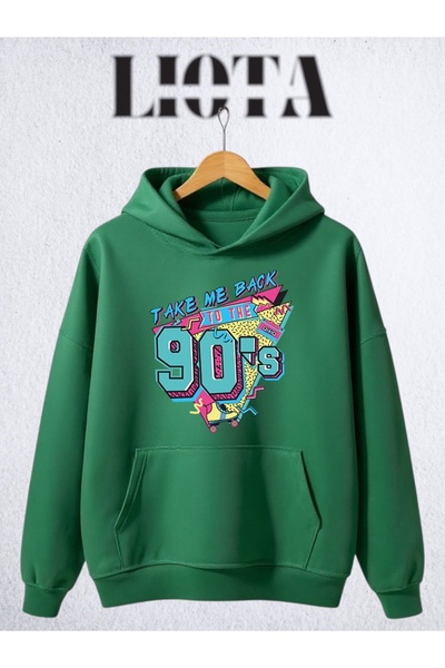 Vordevia 90S Printed Oversize Cotton Sweatshirt