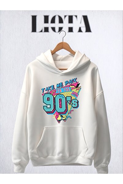 Vordevia سويت شيرت قطني كبير الحجم مطبوع عليه 90 دولارًا