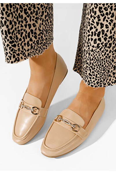 B T Shoes Loafers γυναικεια μπεζ Acuna