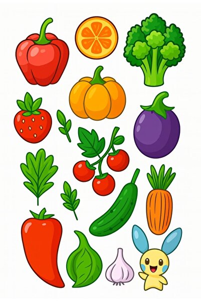 telaşe memuru طباعة رسمية للفطائر الصالحة للأكل ذات طابع الخضروات - ورق وفطائ...