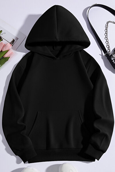 Vestiti Hanorac supradimensionat cu glugă și imprimeu Gangster's Paradise