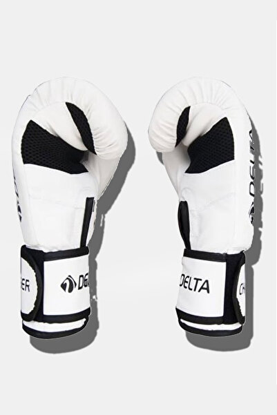 Delta Boxing Gloves 10 oz White Challanger 65–78 kg Kick Boxing, Muay Thai, Sparring Gloves for Adult