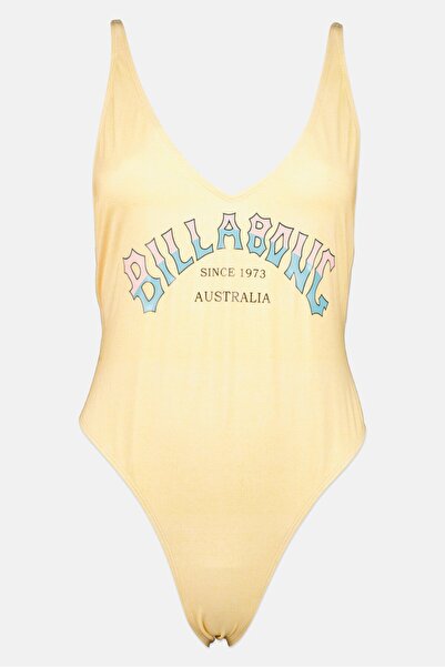 BİLLABONG Women Brand Logo One Piece Swimwear, Yellow