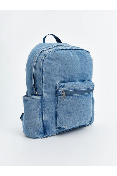 LC Waikiki Mavi Kadın Jean Sırt Çantası