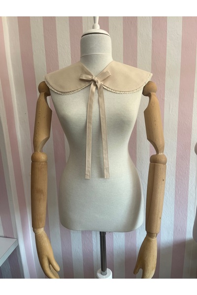 Eylülce Butik Berlin Yaka Pamuk Poplin Kumaş Yetişkin Vintage Pamuk Dantelli ...