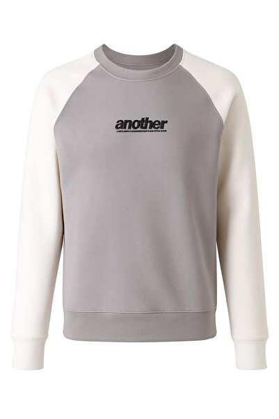 trender Gri-Beyaz Erkek Sweatshirt