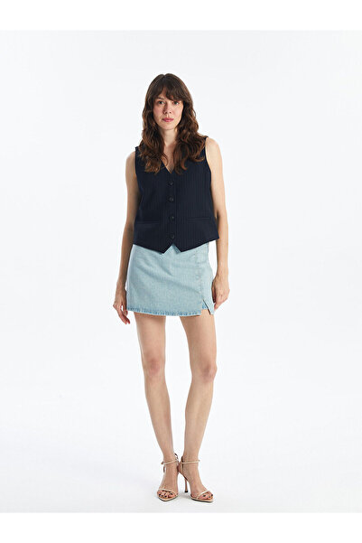 LC Waikiki Blugi LCW - Fusta scurtă de damă, cu potrivire standard