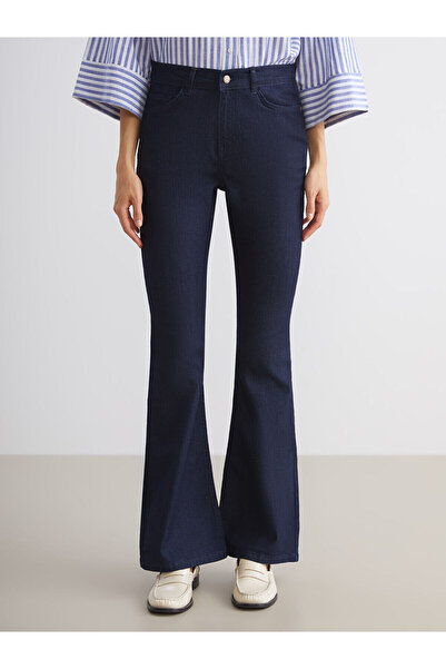 LC Waikiki İndigo Flare Kadın Jean Pantolon