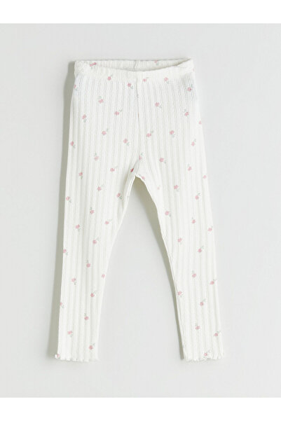 LC Waikiki Beli Lastikli Kız Bebek Tayt 3'lü (W5)