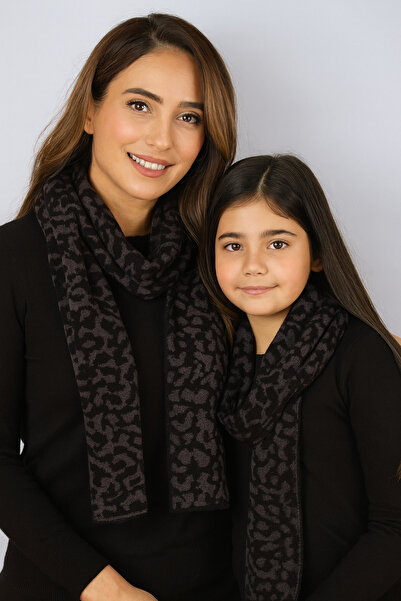 Sebir Moda imprimeu leopard eșarfe pentru setul mama-fiica (40x180cm și 30x140cm)