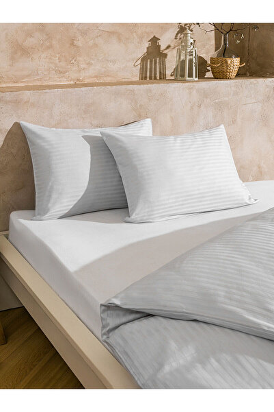 LC Waikiki Vizyon New Season Cotton Plain Double Duvet Cover Set