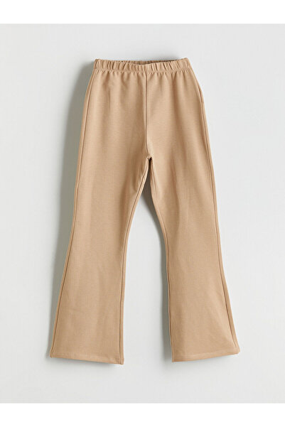 LC Waikiki Özmarka Yeni Sezon Beli Lastikli İspanyol Paça Kız Çocuk Tayt