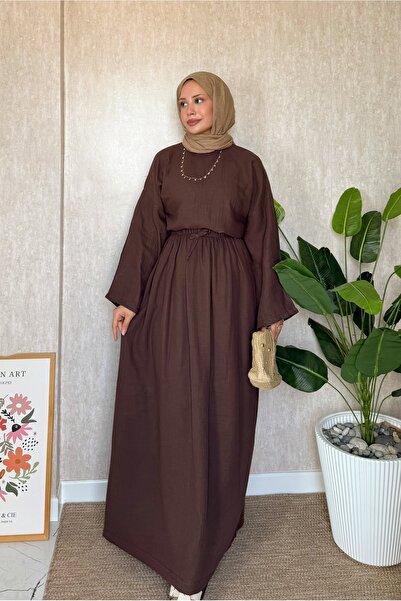 Moda Lippa Kakao Muslin Skirted Loose Set