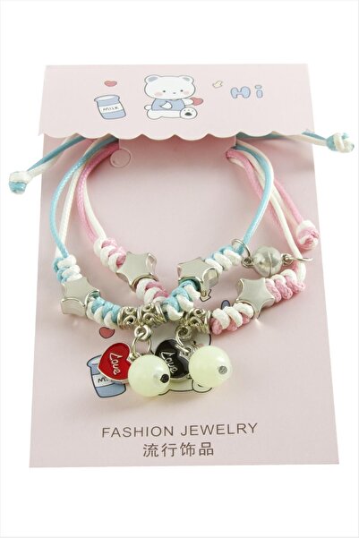 Generic Brand 2 Pieces Heart Luxury Rope Bracelet
