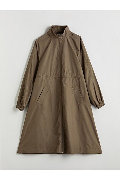 LC Waikiki New Season Stand Collar Oversize Women's Raincoat