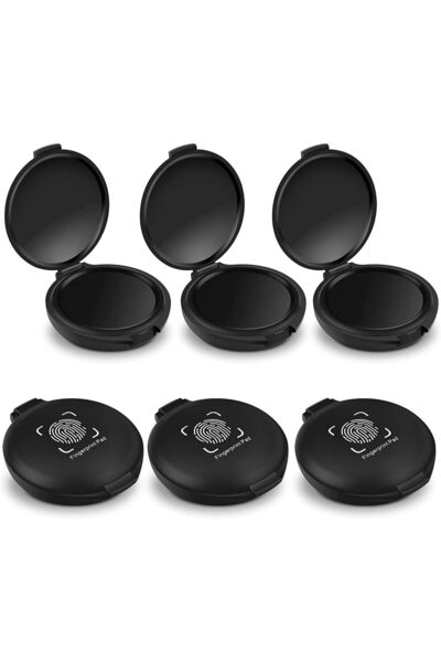 Arabest عبوة من 6 وسادات حبر لبصمات الأصابع لمستلزمات كاتب العدل والتحقق الأمني