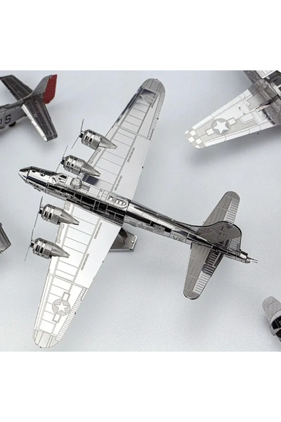 choice2 مجموعة أحجية معدنية ثلاثية الأبعاد لطائرة B17، أحجيات مقطوعة بالليزر،...