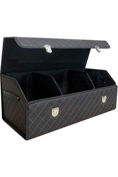 Elindor Organizator premium pentru portbagaj auto, multifuncțional, anti-praf...