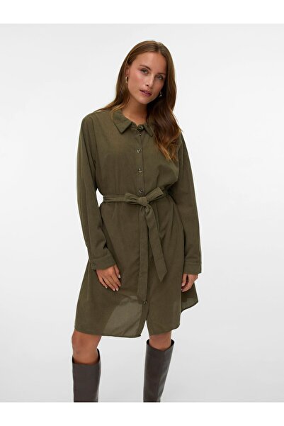 Veromoda Curve Hemdblusenkleid VMCELLY Kurzes Kleid