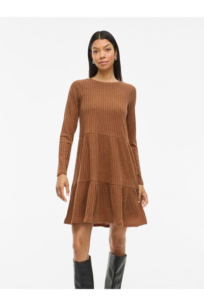 VILA Minikleid VIELITA Langärmeliges