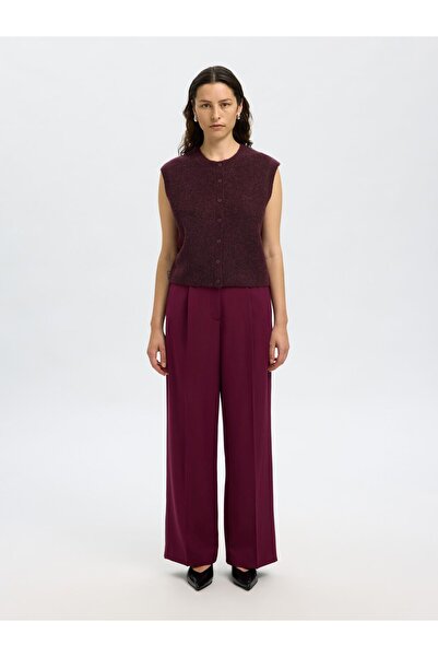 Selected Femme Strickweste Wollgemisch