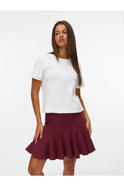 Vero Moda Strickrock VMKRISTIN Mittlere Taille Kurzer Rock