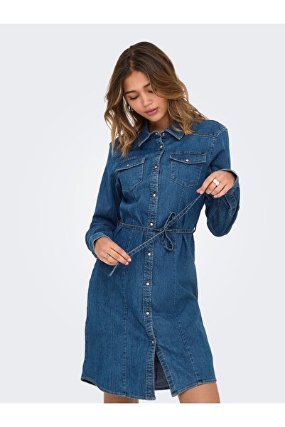 ONLY Jeanskleid ONLSASIA Kurzes Kleid