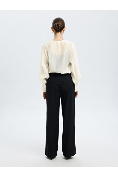 Selected Femme Langarmbluse V-Ausschnitt