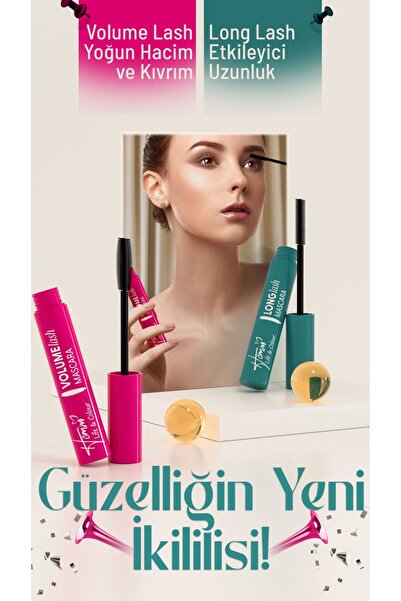 Homm Bitkisel HOMM LIFE & COLOUR LONG LASH MASKARA rimel siyah/black