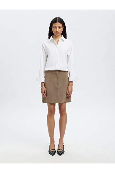 Selected Femme Minirock Wildleder