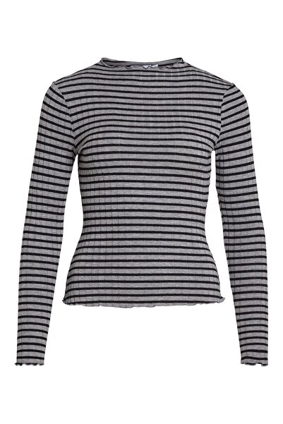 VILA Oberteil mit langen Ärmeln VIRIKA Stehkragen