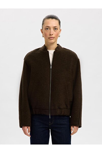 Selected Femme Bomberjacke Wollmix