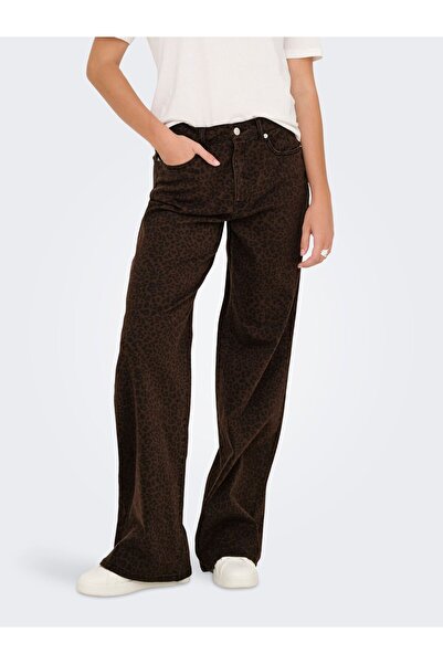 ONLY Jeans mit weitem Bein ONLMADISON Hohe Taille Weiter Beinschnitt Jeans