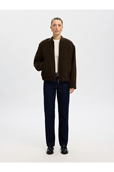 Selected Femme Bomberjacke Wollmix