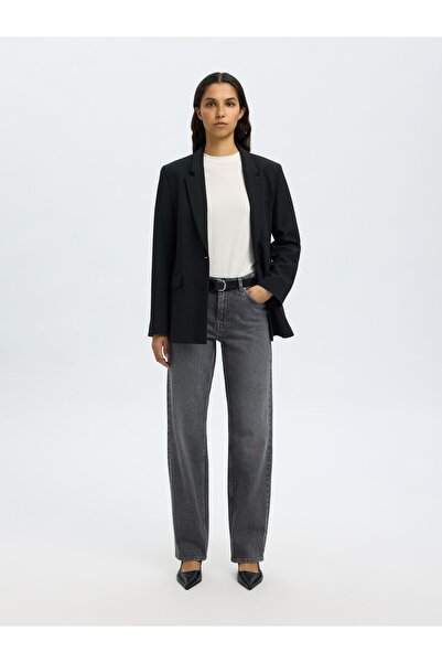 Selected Femme Straight Fit Jeans Mid Waist