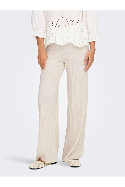 ONLY Gestrickte Hose ONLTHEA Baggy Fit Gestrickte Hose