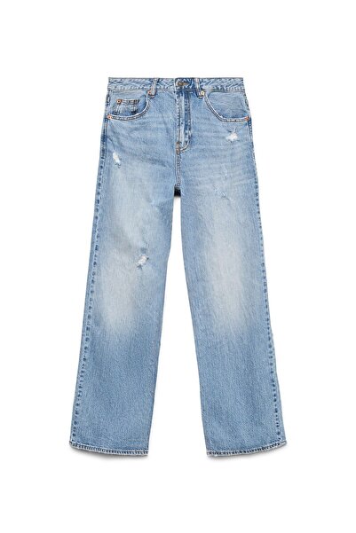 Vero Moda Weit geschnitten VMTESSA Hohe Taille Gerade geschnitten Jeans