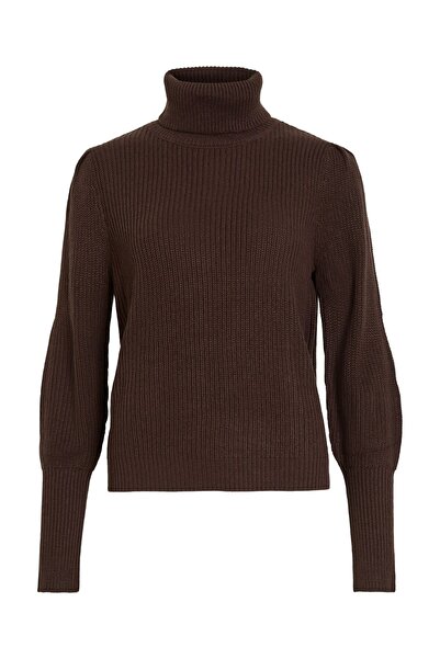 VILA Strickpullover Rollkragen