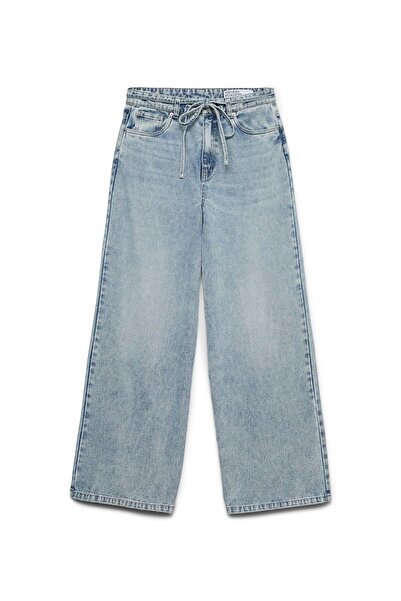 Vero Moda Weit geschnitten VMWIEN Mid Rise Weiter Beinschnitt Jeans