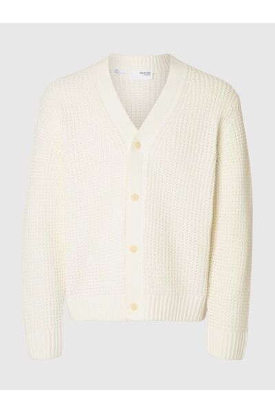 Selected Homme Strickjacke Relaxed Fit Baumwoll