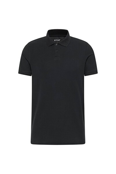 Mustang Herren Poloshirt - Palco, Knit Piqué, Bio-Baumwolle, einfarbig