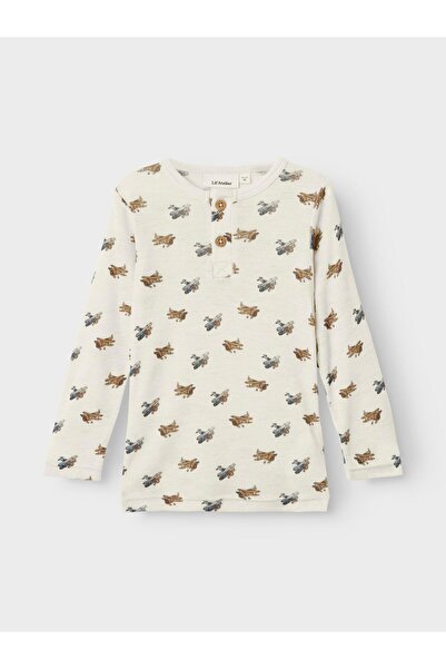 Lil' Atelier Oberteil mit langen Ärmeln Slim Fit