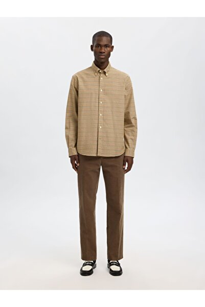 Selected Homme Button Down Hemd Regular Fit Baumwoll