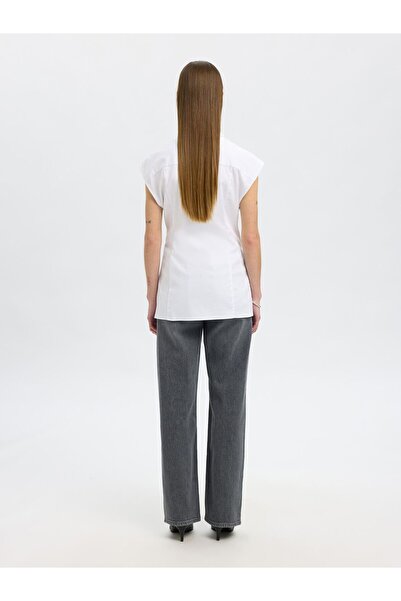 Selected Femme Kurzarmhemd Slim Fit