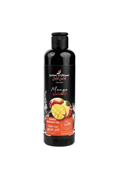 Garden Olian زيت التدليك بنكهة المانجو - زيت التدليك الصالح للأكل، 250 مل
