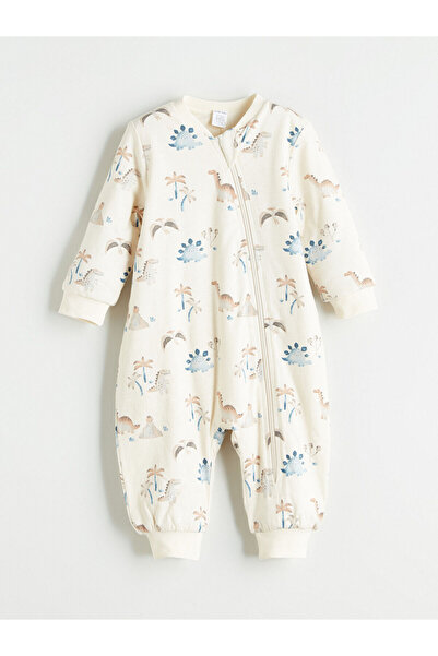 LC Waikiki Ecru 1 Tog Printed Baby Boy Sleeping Bag